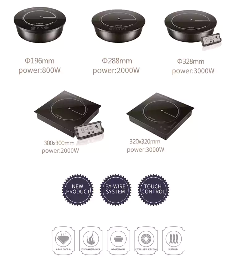 commercial countertop induction cooktop electric hot pot cooker