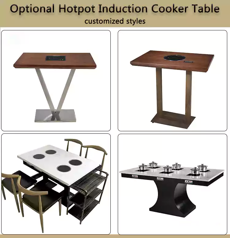 hot pot table with induction cooker diy electric hot pot table