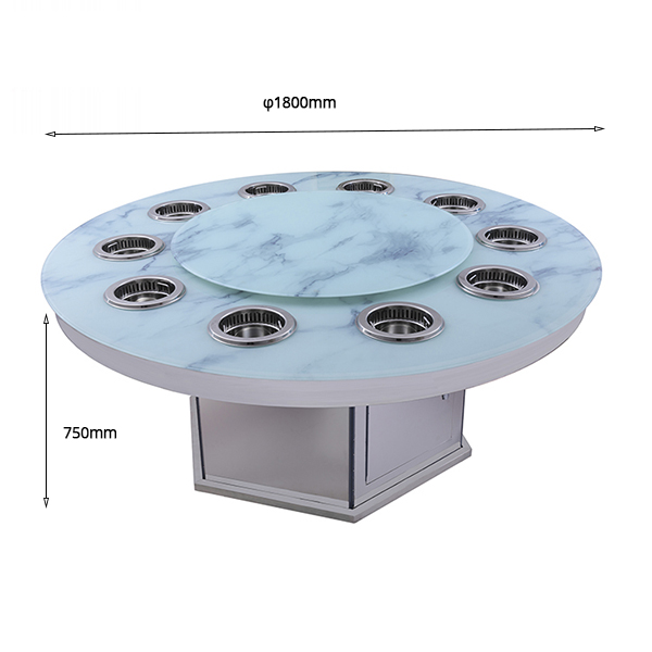 Round hot pot table Hot Pot Dining Table HPOTT