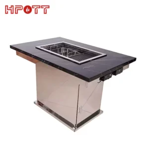 Korean Hot pot and bbq grill table