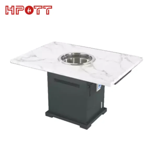 rectangle hot pot table