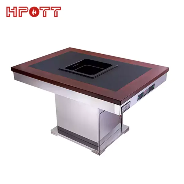 rectangle hot pot table