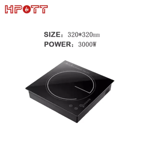 Square commercial hot pot induction cooker