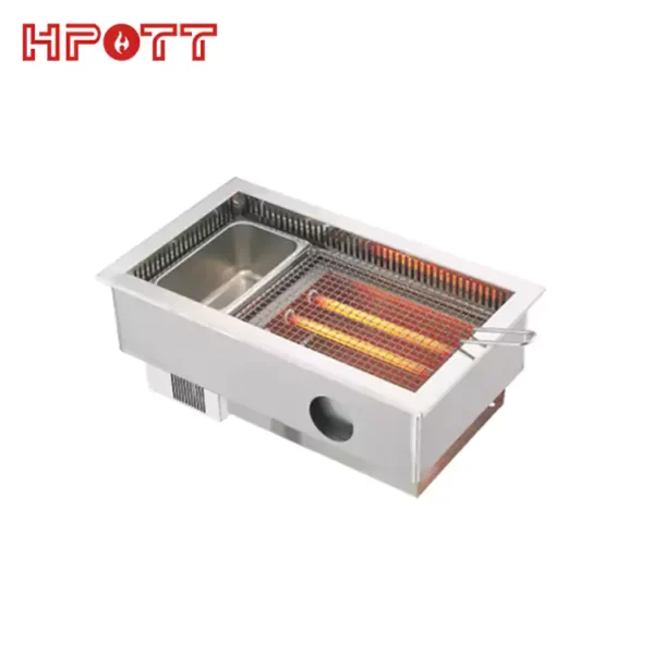 2 in 1 Korean bbq grill and hot pot