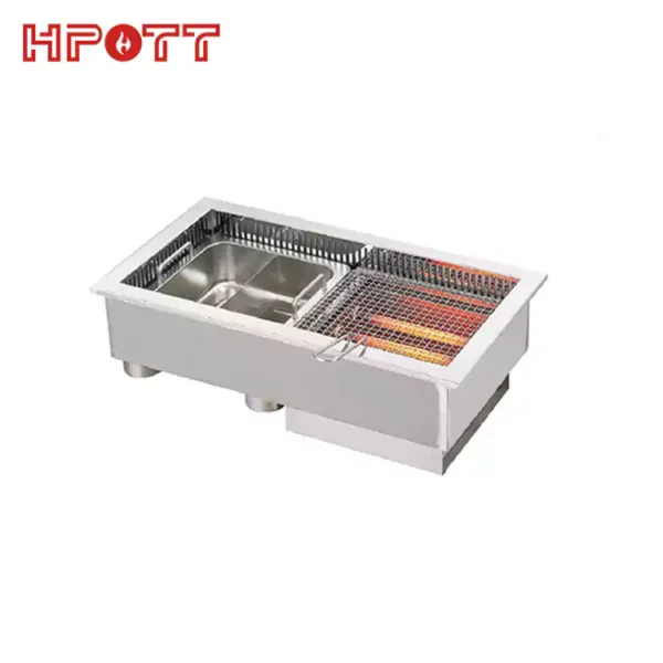 2 in 1 Korean bbq grill and hot pot