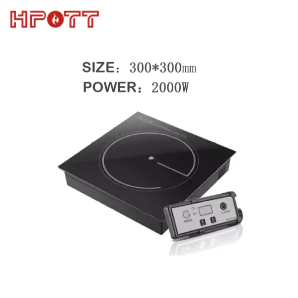 2000 watt square hot pot single burner induction cooktop for hotpot table