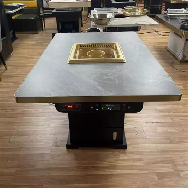 commercial electric shabu hot pot dining table for restaurant