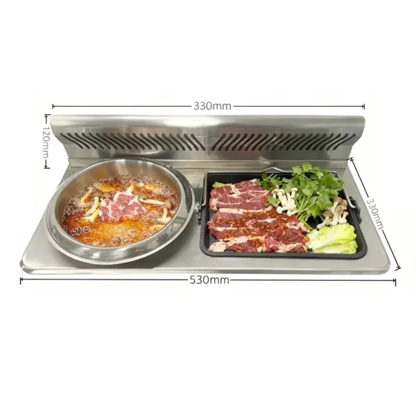 Grill Pan Hot Pot size